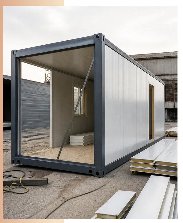 Блок-контейнеры из сэндвич-панелей на заказ в Североуральске